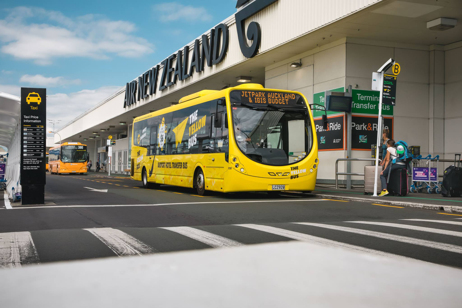 Domestic Bus with Updated JetPark Screen